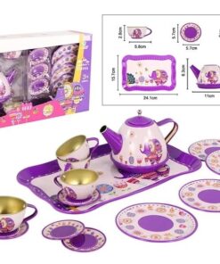 Alternative view of Premium 15-Piece Children’s Tin Tea Set – Royal Elephant Edition
