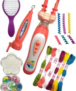 Girl's Creator 2 in 1 Hair Braider and Styling Set 13 71QQiRUCu0L. AC SX679