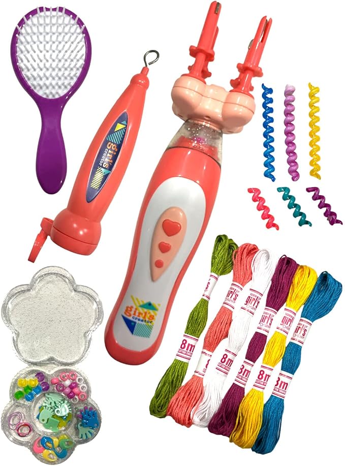 Girl's Creator 2 in 1 Hair Braider and Styling Set 6 Girl's Creator 2 in 1 Hair Braider and Styling Set - Image 6