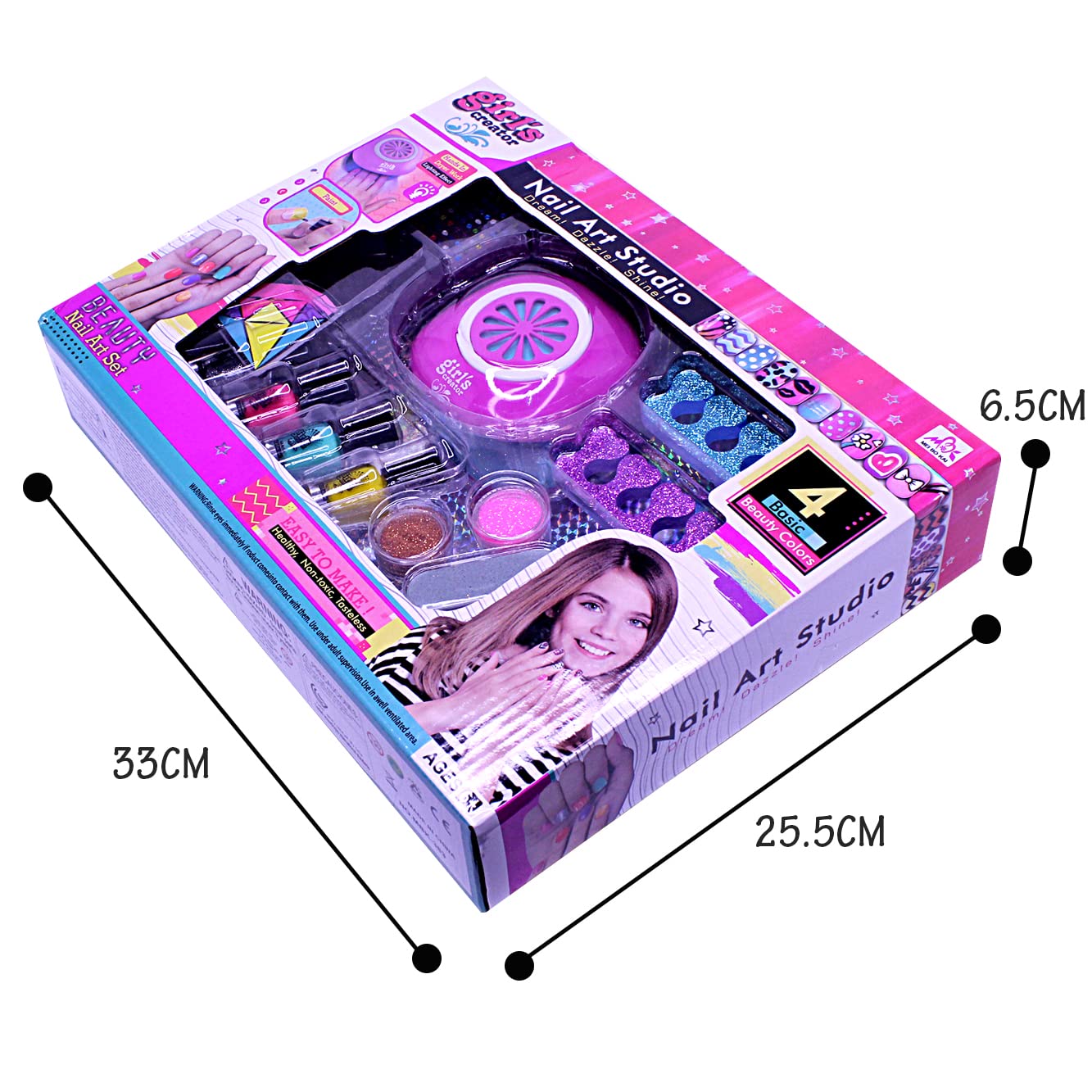 Girl’s Creator: Nail Art Studio – Deluxe Manicure Set with Electric Nail Dryer 6 Girl’s Creator: Nail Art Studio – Deluxe Manicure Set with Electric Nail Dryer - Image 6