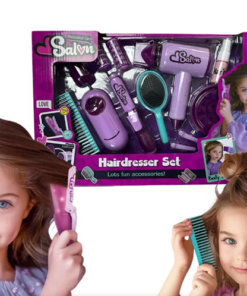 Alternative view of Beautiful Girl Salon: Hairdresser Set – Interactive Styling Kit with Realistic Air-Blowing Dryer