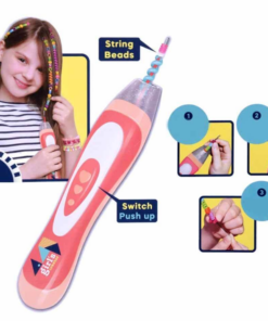 Girl's Creator Hair Beader & Jewelry Box Set 10 New Bitmap image 5 1