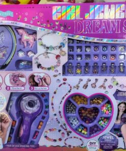 4-in-1 Girl Jewellery Dream Set & Hair Braiding Studio (290 Pieces)