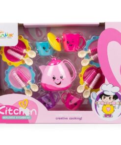 al3aby 84 Sunmir Beautiful Kitchen Tea Set - 16 Pcs Deluxe Afternoon Tea Playset