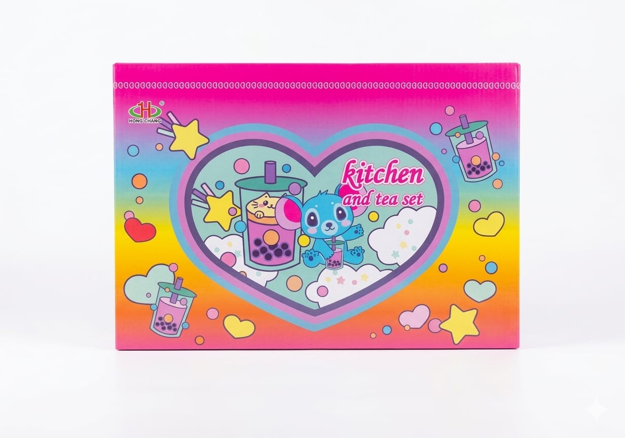 Hong Chang Kitchen and Tea Set - Sweet Desserts & Teapot Playset 2 Hong Chang Kitchen and Tea Set - Sweet Desserts & Teapot Playset - Image 2