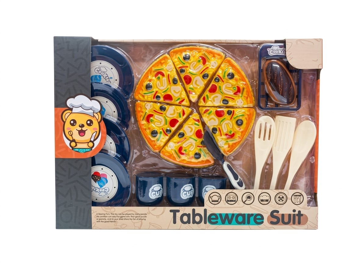 Tableware Suit - Mega Pizza Party & Family Dining Playset 1 Tableware Suit - Mega Pizza Party & Family Dining Playset