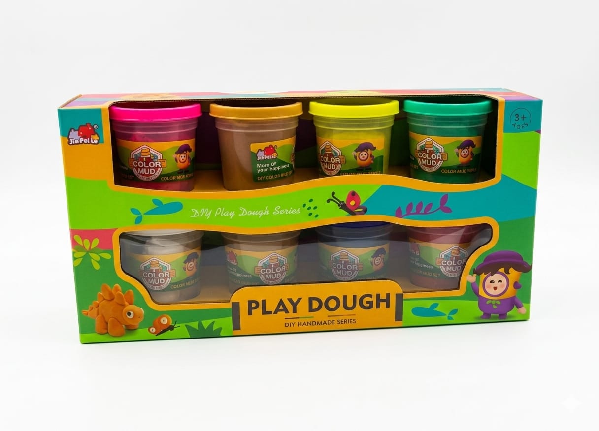 DIY Play Dough Handmade Series – 8 Piece Vibrant Color Mud Set 1 DIY Play Dough Handmade Series – 8 Piece Vibrant Color Mud Set