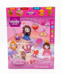 al3aby 96 Magic Dough Princess Castle Set – DIY Royal Jewelry & Doll Modeling Kit