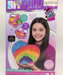 Alternative view of KSU DIY Rainbow Heart Plush Pillow - No-Sew Creative Craft Kit