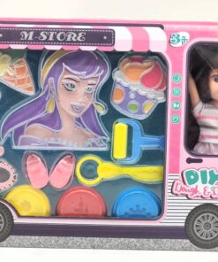 DIY Dough & Doll M-Store: Interactive Sweet Treats Picnic Van Playset