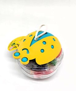 Play Dough Animal Puzzle Handmade Set (Portable Ladybug-Top Jar)