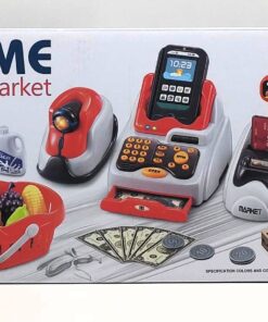 Alternative view of Kids Home Supermarket Electronic Cash Register Playset (24 Pcs)