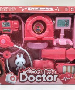 Cute Little Doctor Simulation Playset with Light-Up Scanner & Bunny Patient
