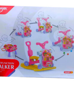 Huanger 5-in-1 Multifunction Baby Walker & Ride-On – Pink Edition