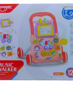 Huanger 2-in-1 Musical Walker & Creative Drawing Station – Pink Edition