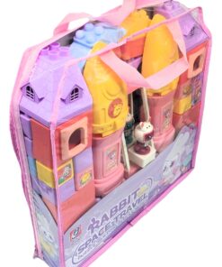 Alternative view of Cheng You Toys 81-Piece Rabbit Space Travel Puzzle Blocks – Pink Tote Bag Set