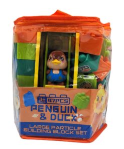 Penguin & Duck 47-Piece Large Particle Building Block Set