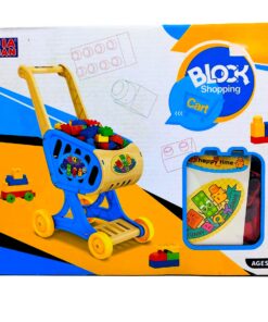 Jia Han 2-in-1 Block Shopping Cart & Creative Building Set