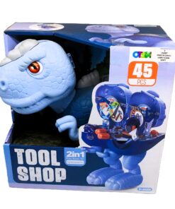 2-in-1 Tyrannosaurus Rex Tool Shop Playset (45 Pieces)