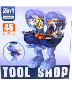Alternative view of 2-in-1 Tyrannosaurus Rex Tool Shop Playset (45 Pieces)