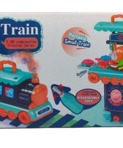Alternative view of 2-in-1 Transformable Pull-Along Train & Kitchen Playset (62 Pieces)