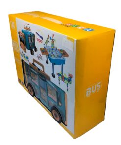 Alternative view of CXL 2-in-1 Multifunctional STEM Building Bus & Play Table Set (260+ Pieces)