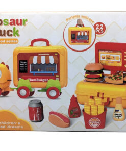 Alternative view of 3-in-1 Dinosaur Fast Food Truck & Portable Playset (22 Pieces)