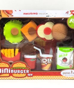Kids Cook Mini Burger Set – Interactive Pretend Play Fast Food Meal