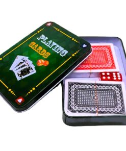 Classic Playing Cards & Dice Set in Collector's Tin Box