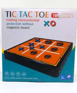 Folding Tic Tac Toe XO Board Game Set (10 Pieces)