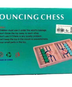 Alternative view of Classic Wooden Bouncing Chess & Fast Sling Puck Game