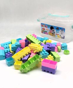 LEJOY BABY Play & Learn Educational Building Blocks Set with Storage Tub