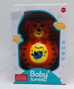 Interactive Musical Tiger Baby Tumbler Toy