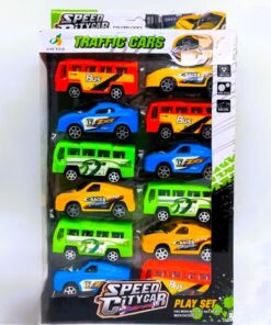 XIYE Toys Speed City Car 12-Piece Traffic & Racing Play Set