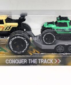 Conquer the Track Monster Truck & Race Car Towing Set