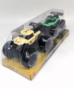 Alternative view of Conquer the Track Monster Truck & Race Car Towing Set