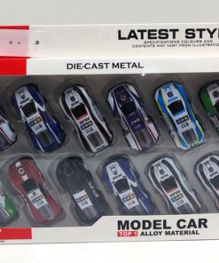 Fast Model Car 12-Piece Die-Cast Metal Emergency Vehicle Set