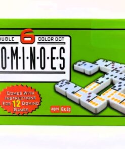 Premium Double 6 Dominoes Set in Storage Box