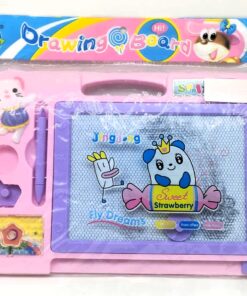 "Fly Dreams" Pink Magnetic Drawing Board with Mini Maze & Stamps