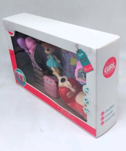 Alternative view of Cute Girl "Lovely Scooter" Mini Doll & Back to School Playset