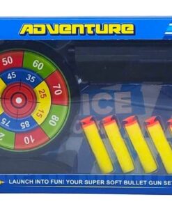 "Police Shoot" Soft Bullet Assault Rifle & Target Game Set