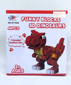 "Funny Blocks" 3D Tyrannosaurus Rex Building Set (48 Pcs)