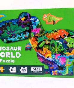 PlayfulMario Giant T-Rex Shaped Dinosaur World Puzzle (295 Pieces)
