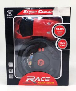 1:22 Scale "Super Power" R/C Racing Supercar with Steering Wheel Remote