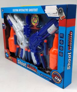 Alternative view of "Athletics Shoot Game" 2-Player Dual Foam Dart Blaster Set