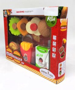Alternative view of "Kids Cook" Mini Burger & French Fries Gourmet Food Set