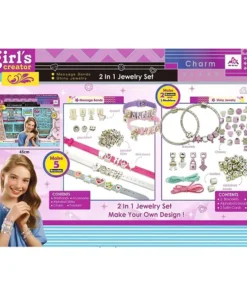 Alternative view of Girl's Creator 2-in-1 Jewelry Set: Message Bands & Charm Bracelets