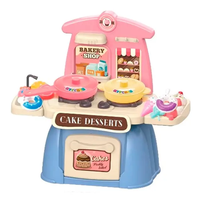 Desserts Mesa - 42 Pcs Kids Bakery & Shopping Cart Playset 4 Desserts Mesa - 42 Pcs Kids Bakery & Shopping Cart Playset - Image 4