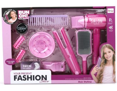 Fashion Show Hair Styling Kit – Deluxe Salon Pretend Play Set for Kids