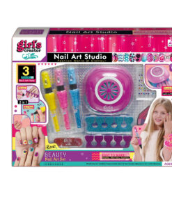 al3aby 100 Girl’s Creator: Nail Art Studio – 2-in-1 Brush & Pen Deluxe Beauty Kit